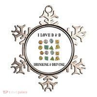 I Love D & D Drinking And Driving Funny Dragons RPG Lover Ornament thumb 0