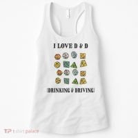 I Love D & D Drinking And Driving Funny Dragons RPG Lover Women's Tank Top thumb 0