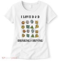 I Love D & D Drinking And Driving Funny Dragons RPG Lover Women's T-Shirt thumb 0