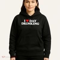 I Love Day Drinking Heart Hoodie thumb 5