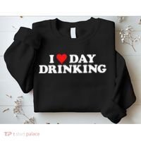 I Love Day Drinking Heart Sweatshirt thumb 2