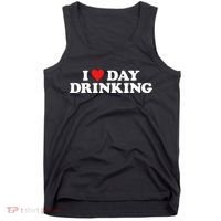 I Love Day Drinking Heart Tank Top thumb 0