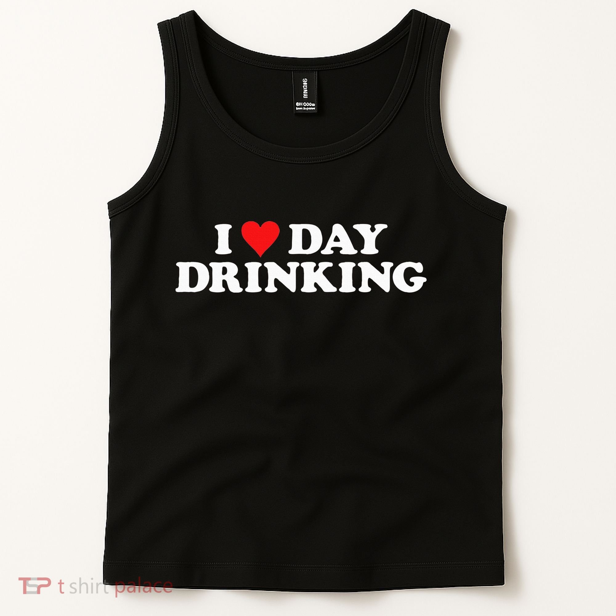 I Love Day Drinking Heart Tank Top