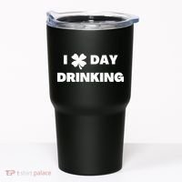 I Love Day Drinking St Patricks Day Shamrock Tumbler thumb 0