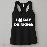 I Love Day Drinking St Patricks Day Shamrock Women's Tank Top thumb 3