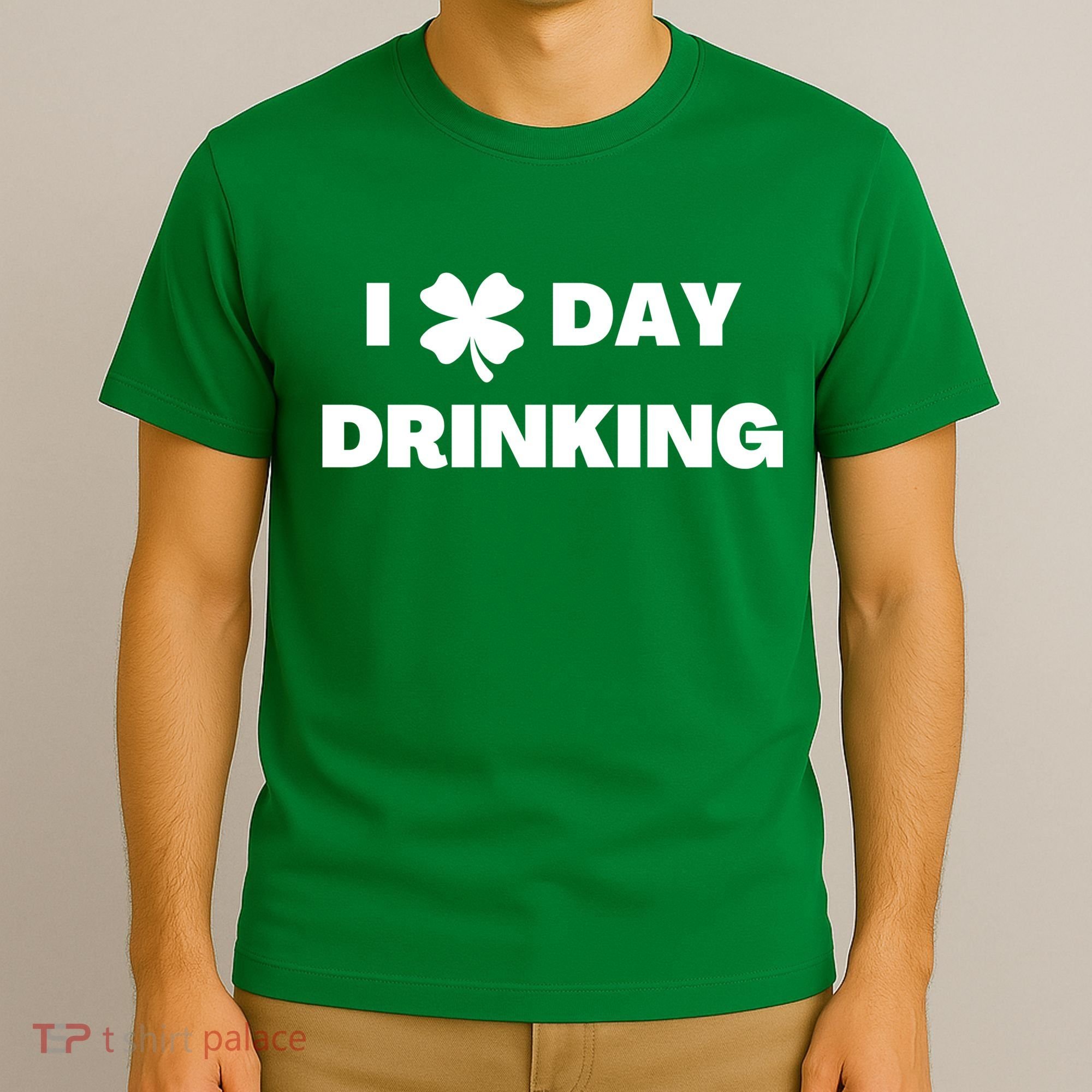 I Love Day Drinking St Patricks Day Shamrock T-Shirt