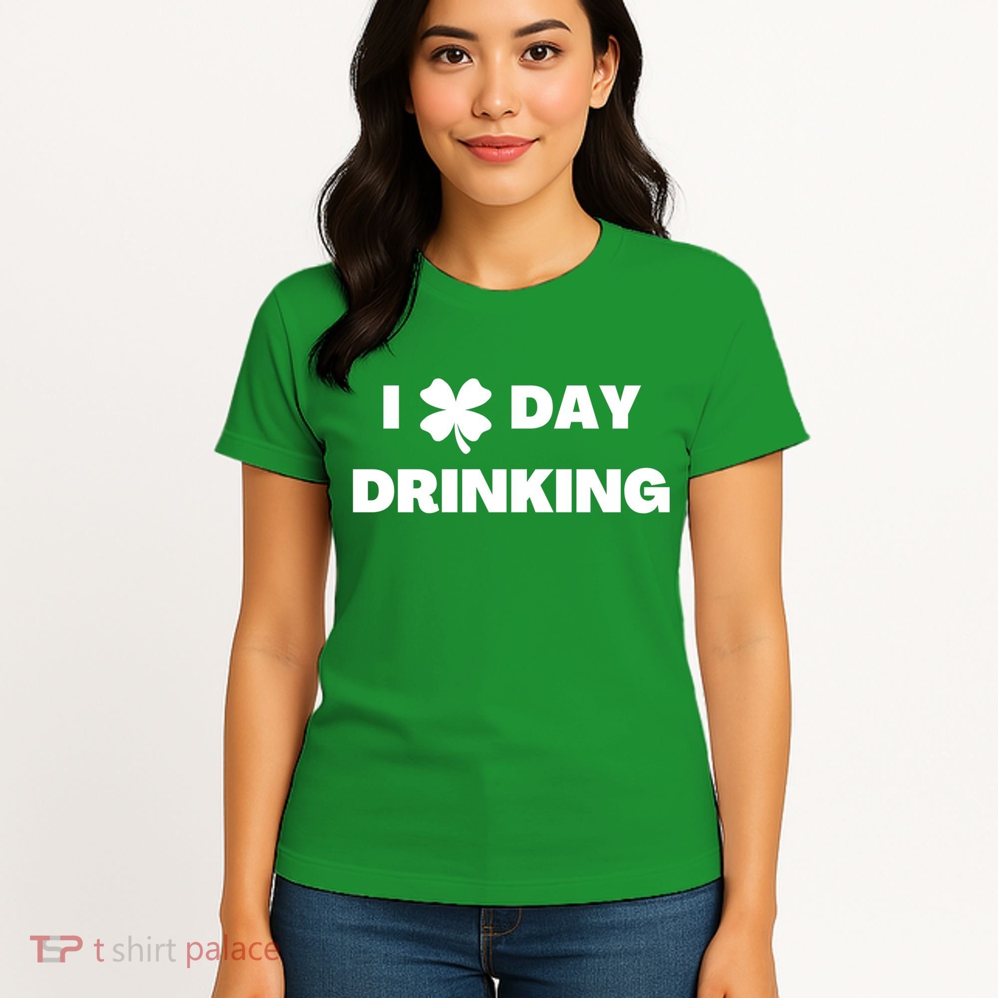 I Love Day Drinking St Patricks Day Shamrock Women's T-Shirt