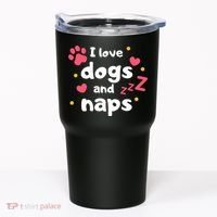 I Love Dogs And Naps Tumbler thumb 0