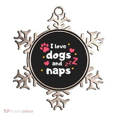 I Love Dogs And Naps Ornament