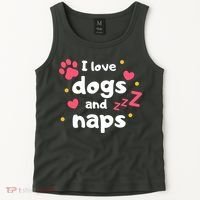 I Love Dogs And Naps Tank Top thumb 2