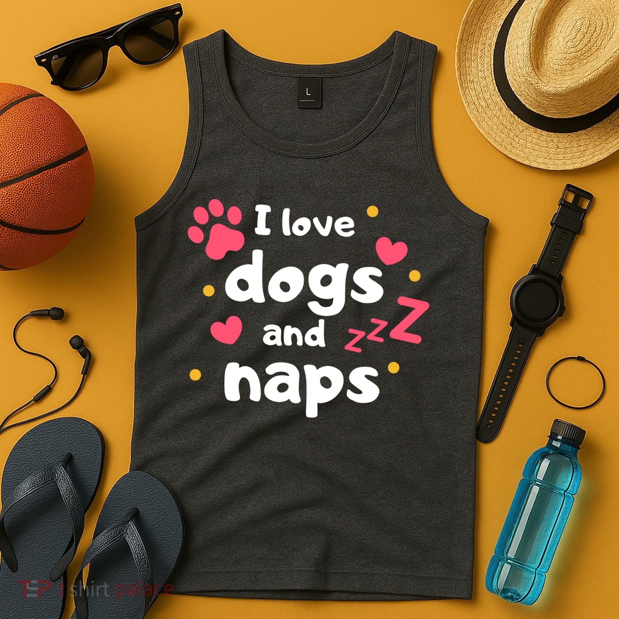 I Love Dogs And Naps Tank Top