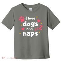 I Love Dogs And Naps Toddler T-Shirt thumb 0