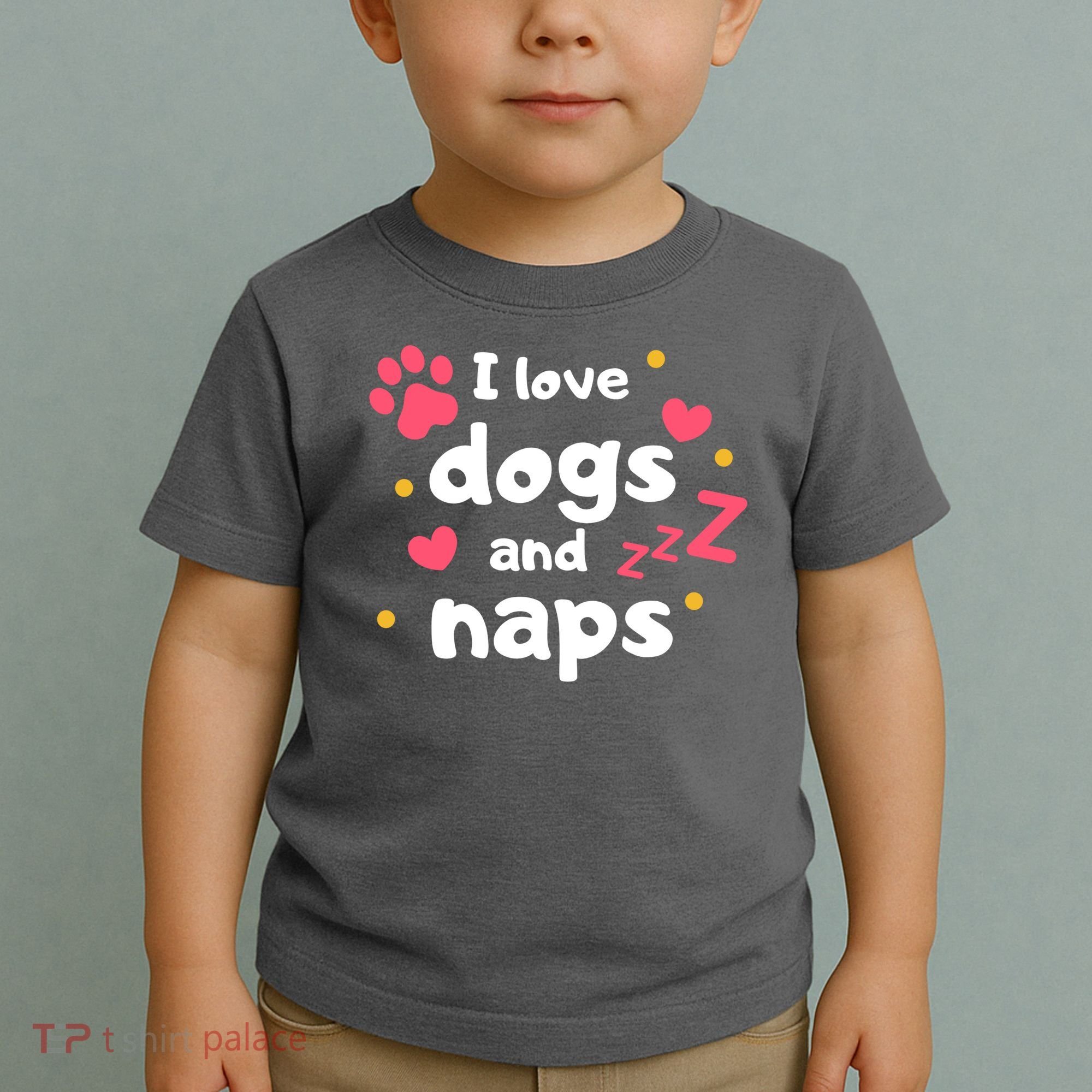 I Love Dogs And Naps Toddler T-Shirt
