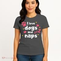I Love Dogs And Naps Women's T-Shirt thumb 4