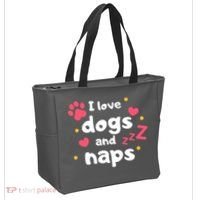 I Love Dogs And Naps Tote Bag thumb 2