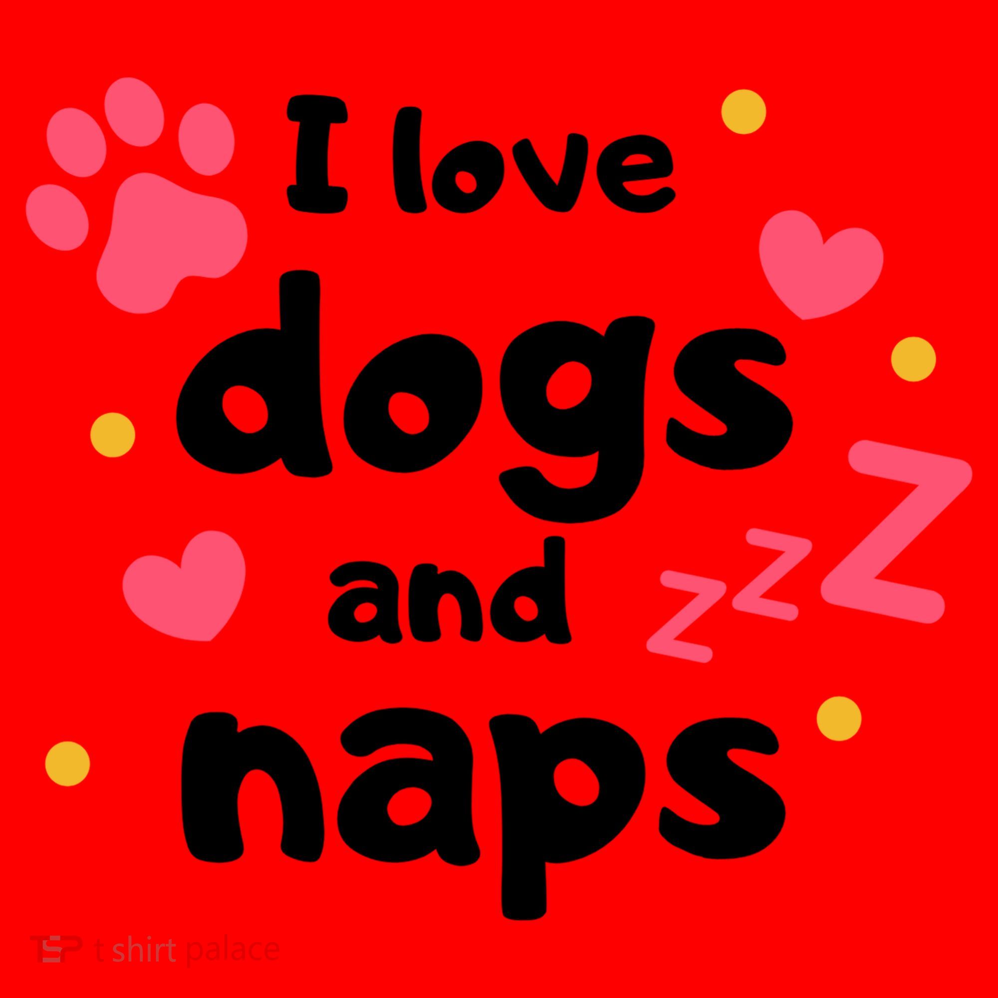 I Love Dogs And Naps Santa Hat