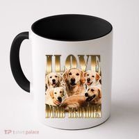 I Love Dumb Blondes Funny Meme Dog Lover Coffee Mug thumb 0
