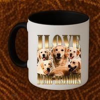 I Love Dumb Blondes Funny Meme Dog Lover Coffee Mug thumb 2