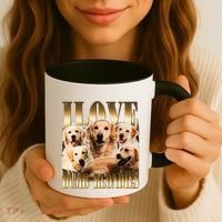 I Love Dumb Blondes Funny Meme Dog Lover Coffee Mug thumb 3
