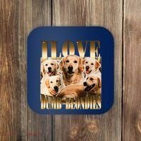 I Love Dumb Blondes Funny Meme Dog Lover Coaster thumb 0