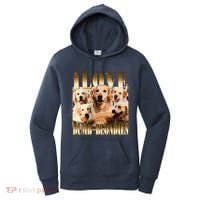 I Love Dumb Blondes Funny Meme Dog Lover Women's Hoodie thumb 0