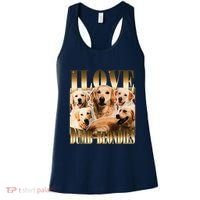 I Love Dumb Blondes Funny Meme Dog Lover Women's Tank Top thumb 0
