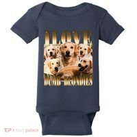 I Love Dumb Blondes Funny Meme Dog Lover Baby Bodysuit thumb 0