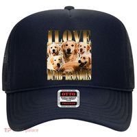 I Love Dumb Blondes Funny Meme Dog Lover Hat thumb 0