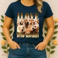 I Love Dumb Blondes Funny Meme Dog Lover Women's T-Shirt thumb 2