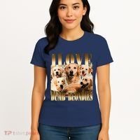 I Love Dumb Blondes Funny Meme Dog Lover Women's T-Shirt thumb 4