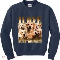 I Love Dumb Blondes Funny Meme Dog Lover Kids Sweatshirt thumb 0