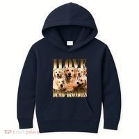 I Love Dumb Blondes Funny Meme Dog Lover Kids Hoodie thumb 0