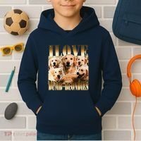 I Love Dumb Blondes Funny Meme Dog Lover Kids Hoodie thumb 2