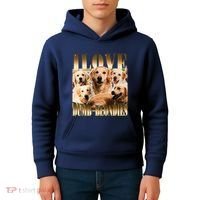 I Love Dumb Blondes Funny Meme Dog Lover Kids Hoodie thumb 4