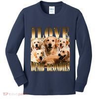 I Love Dumb Blondes Funny Meme Dog Lover Kids Long Sleeve Shirt thumb 0