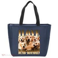 I Love Dumb Blondes Funny Meme Dog Lover Tote Bag thumb 0