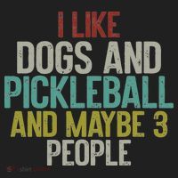 I Like Dogs And Pickleball And Maybe 3 People Beanie thumb 2