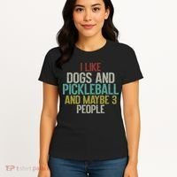 I Like Dogs And Pickleball And Maybe 3 People Women's T-Shirt thumb 4