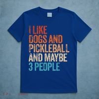 I Like Dogs Pickleball And Maybe 3 People Vintage T-Shirt thumb 5