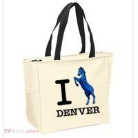 I Love Denver Blucifer Evil Blue Horse Tote Bag thumb 2