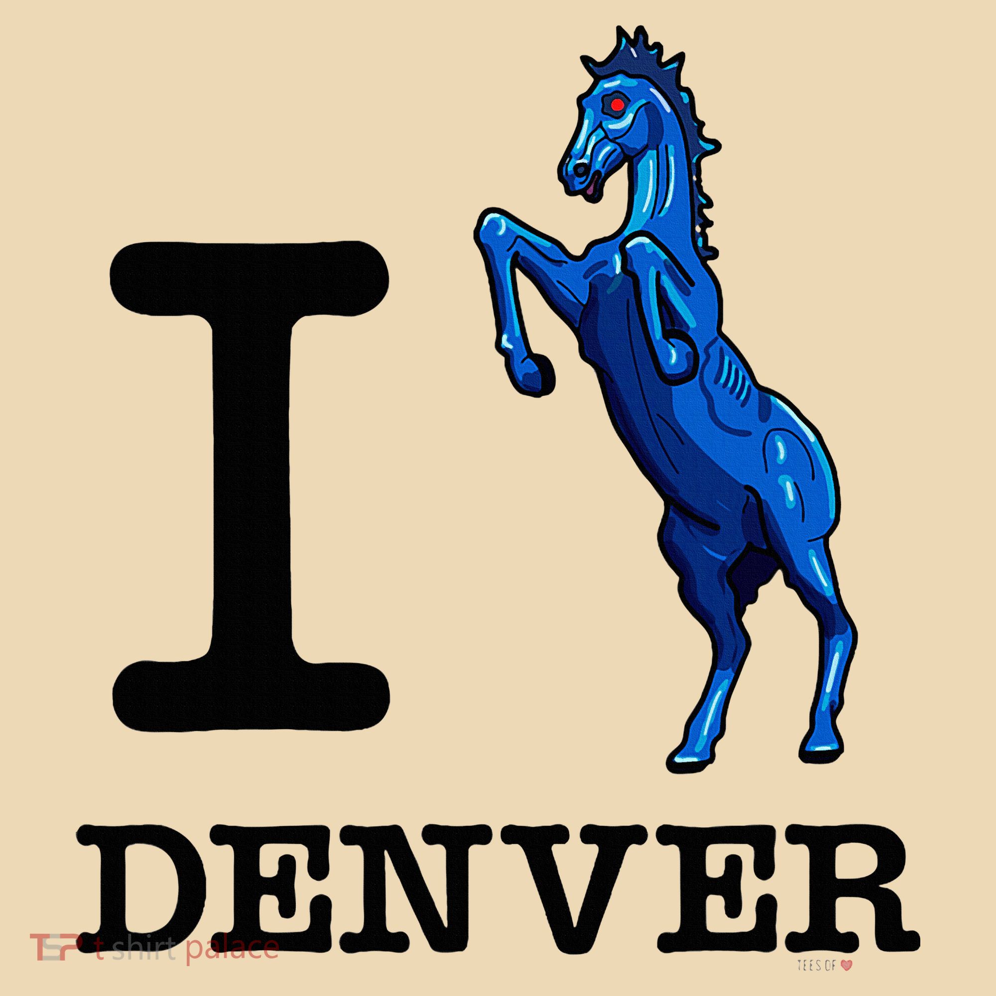 I Love Denver Blucifer Evil Blue Horse Tote Bag