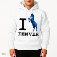 I Love Denver Blucifer Evil Blue Horse Hoodie thumb 2