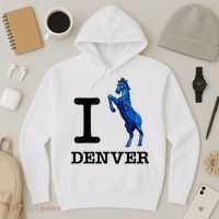 I Love Denver Blucifer Evil Blue Horse Hoodie thumb 3