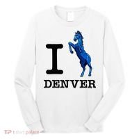 I Love Denver Blucifer Evil Blue Horse Long Sleeve Shirt thumb 0