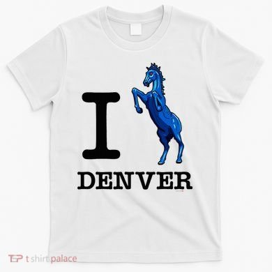 I Love Denver Blucifer Evil Blue Horse T-Shirt