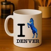 I Love Denver Blucifer Evil Blue Horse Coffee Mug thumb 4