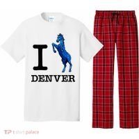 I Love Denver Blucifer Evil Blue Horse Pajama Set thumb 0