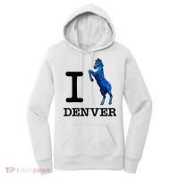 I Love Denver Blucifer Evil Blue Horse Women's Hoodie thumb 0