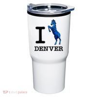 I Love Denver Blucifer Evil Blue Horse Tumbler thumb 0