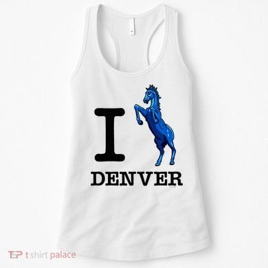 I Love Denver Blucifer Evil Blue Horse Women's Tank Top